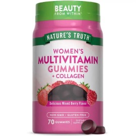 Complete Daily Multivitamin Gummies for Women – Collagen & Biotin for Beauty, Energy & Overall Health – 70 Capsules