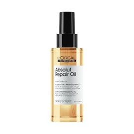 L'Oreal Professionnel Absolut Repair Tratamiento 10 en 1 | Aceite reparador para cabello seco y dañado | Nutre, revitaliza y repara el cabello | Con protección térmica | Tecnología de proteína de trigo | 90ml