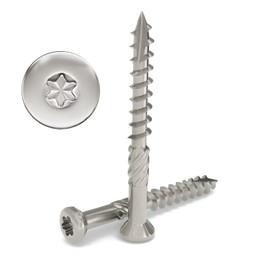 Primo Befestigungstechnik Terr Assco Terrace Screws Stainless Steel, silver, 118t4x40