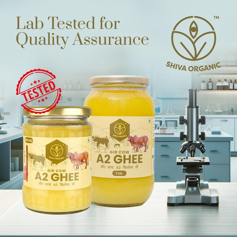 Shiva Organic Desi Gir Cow A2 Ghee | Bilona Method