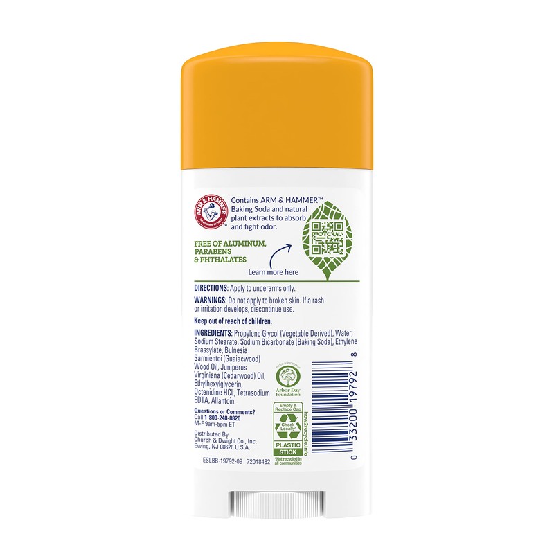 Arm & Hammer Deodorant 2.5 Ounce Essentials Unscented (73ml) (3