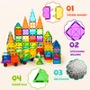 cossy 120Pcs Magnetic Tiles Magnetic 3D Building Blocks Set Educational