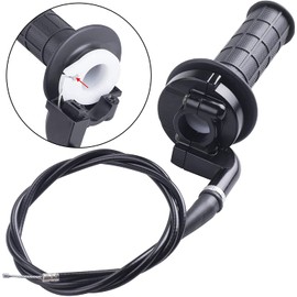 New Twist Throttle Accelerator Handle Gripsand Bent Cable Set for Mini Baja Doodlebug MOTOVOX MBX10 MBX11 and WARRIOR MB165 MB200 5.5HP 6.5HP196cc