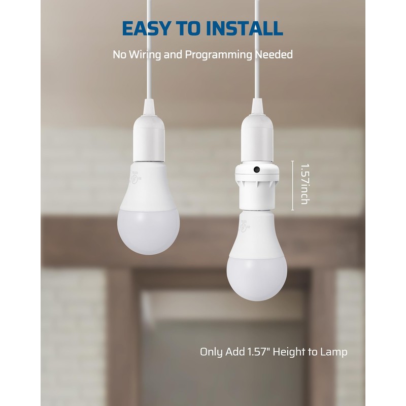 DEWENWILS Light Sensor Socket, Dusk to Dawn Light Socket Adapter,