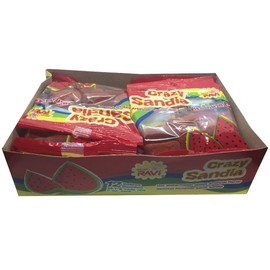 Crazy Sandia, Hot Watermelon Jellies, 12 Sobres/Pouches, 56.7 grams cada uno, 2 ounces each, 24 ounces total