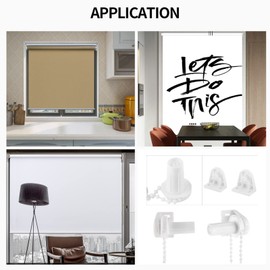 17mm Repair Fitting Kit Window Roller Blind Side Pulley Chain Bead Chain Roller Roller Shade Fitting Clutch Replacement Roller Blind Fittings TreatmentsDaily necessities