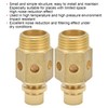 1/2in Pneumatic Muffler - Brass, Adjustable Throttle, Excellent Noise Reduction