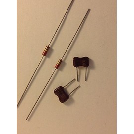 2 x 680pf Mica / 220k Carbon Comp Treble Bleed Kit For Single Coils Unsoldered