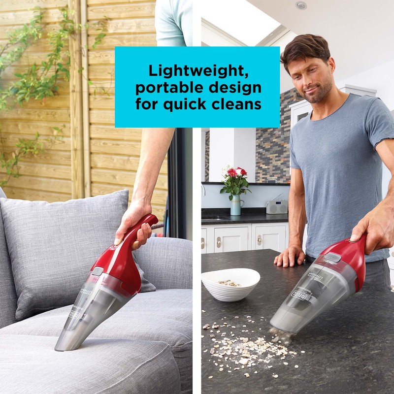 BLACK+DECKER Dustbuster QuickClean Handheld Vacuum, Cordless, Lightweight & Portable, Ergonomic