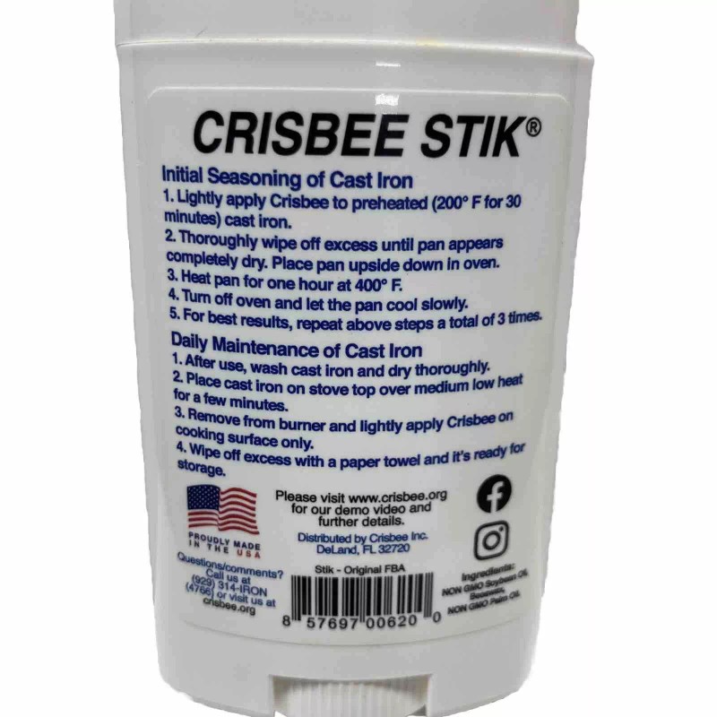 CRISBEE STIK CAST IRON SEASONING