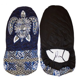 Hawaiian car seat cover, Big Turtle, Set of 2 Front Bucket Seat Covers, Made in Hawaii (Blue)
