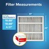 Filtrete 20x20x4 AC Furnace Air Filter, MPR 1000, MERV 11,