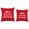 I Love My Peruvian Boyfriend Throw Pillow