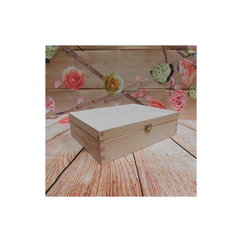 Plain Wooden Tea Bag Box with 12 compartments, Unpainted Case