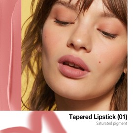 evpct Warm Pink Gradient Matte Lipstick Lip Liner Combo Set for Older Women Long Lasting Waterproof, Nude Pink Lips Stick Crayon Pencil Cream Lip Liner and Lipstick Combo Makeup, Flawless Ombre Effect