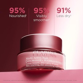 Multi-Active Night Cream - Dry Skin by Clarins for Unisex - 1.7 oz Cream