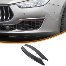 TOYCIDFG Car Front Bumper Vent Decorative Cover Trim Compatible with Maserati Ghibli 2018-2024, Carbon Fiber Pattern Car Decoration Accessories