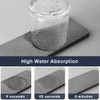 Pack of 5 Water-Absorbent Stone, Drying Stone, Diatomite, Soap Dish