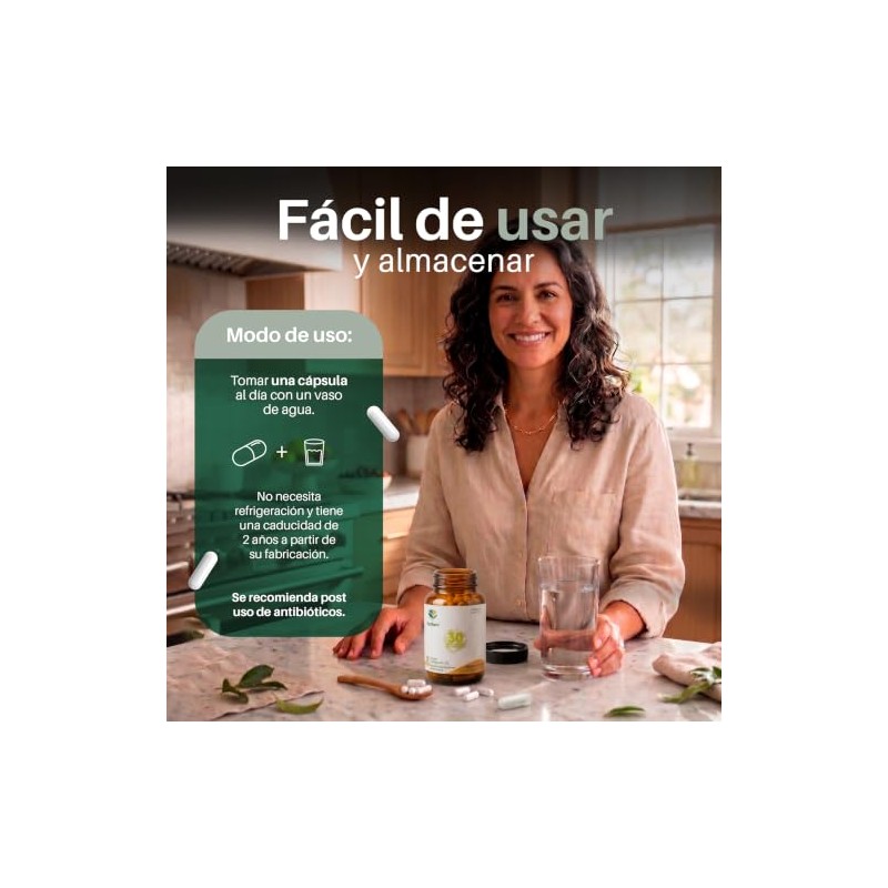 Innata Bioflora Probióticos y Prebióticos en Cápsulas (35 cápsulas de