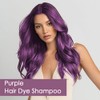 Natural Purple Hair Colour Shampoo 500 ml, 3-in-1 Hair Dye