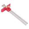 Woodworking Marking Gauge 20cm Clear Scale Double Head Scriber Ruler