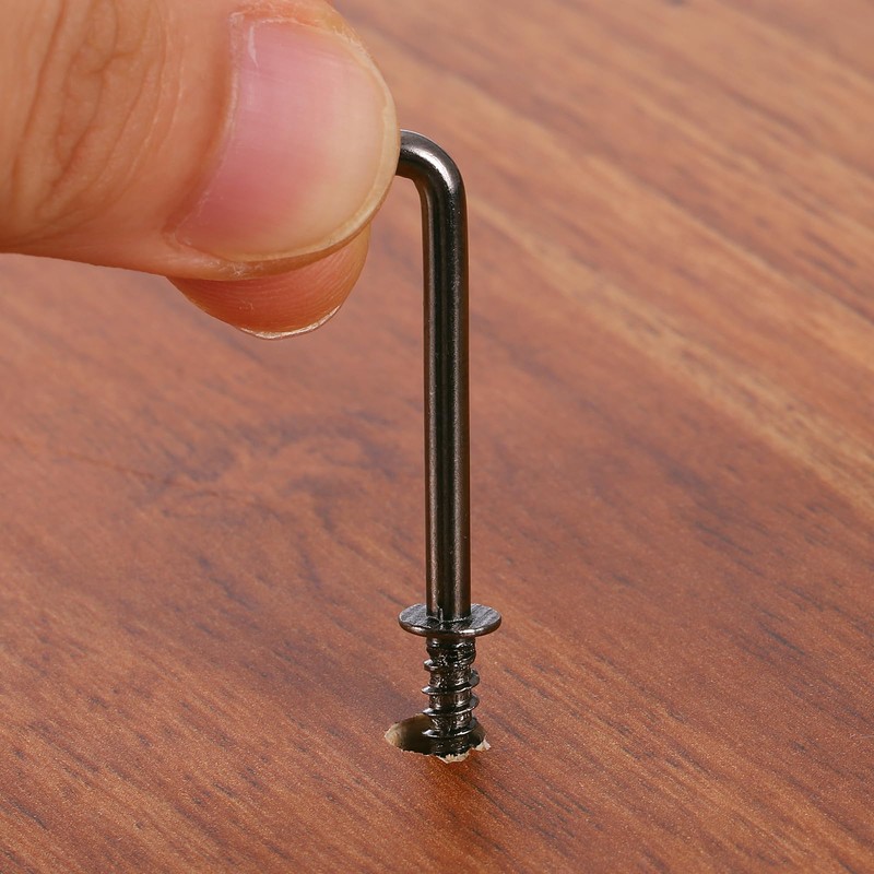 uxcell 50 Pcs L Shape Hooks, 1 Inch Right Angle
