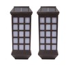 2 Sets Solar Wall Sconce LED White Light Intelligent Control