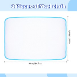 Molain 2 Pack Pressing Cloth for Ironing Scorch Mesh Cloth Scorch-Saving Ironing Protector Insulation Pad for Sewing and Ironing Iron Fabric Protector Pressing Tool for Ironing Protection 23.6×15.7"