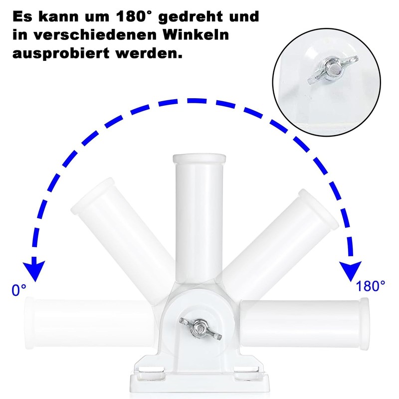 SVUPUE Flag Pole Holder Adjustable, Flag Pole Holder, Multi-Position Flag