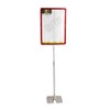 New RED Adjustable Height Custom Floor Display Stand Sign Holder
