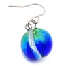 Women's Firefly Glass Earrings, Luminous, Titanium, Dragonfly, Okinawa, Souvenir, Accessory,