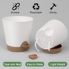 YNNICO Indoor Self Watering Planters with Drainage Holes and Saucers,