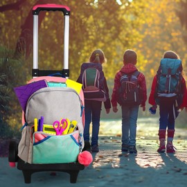 Harilla Backpack Trolley, Trolley Telescopic Rod, Aluminium Alloy, Black, Luggage Trolley with Wheels, Travel Trolley for Boxing, Backpack, Women