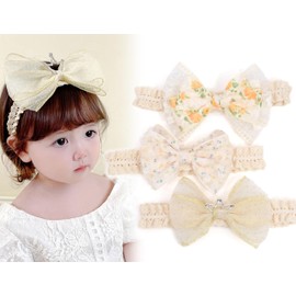 Bianhuan Baby Hair Band, For Babies, Girls, Children, Newborns, Kids, Hair Accessories, Cute, Ribbon, Baby Hair Band, Hair Access, Ceremony Dress, Baby Shower, Flower Pair, Present, Gift