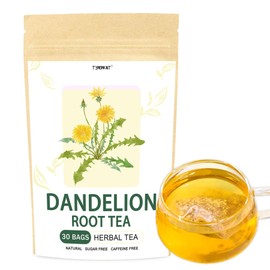 T'SMOMENT Dandelion Root Tea, 30 Teabags, Digestion and Immune Support, Caffeine Free