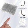 Nichrome U Hooks Pins,100pcs U Hooks Wire Jump Rings,High Temperature
