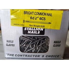 ACE Stallion 6d 2 In.  Common Bright Steel Nail Smooth Shank Flat 5 Lb. E9170766