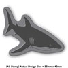 'Shark' Rubber Stamp - Unmounted Design for Crafting & Scrapbooking,