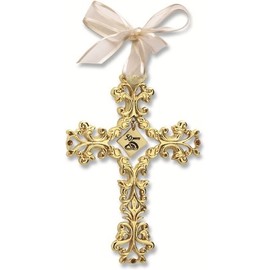 Cathedral Art 50th Anniversary Cross Ornament - Beautiful & Traditional 50th Anniversary Keepsake