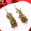 Christmas Earrings for Women Christmas Tree Tassel Earrings Christmas bulb