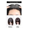 Waostar Fleco Peluquín Largo Topper Cabello Doble Clip Coronilla