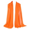 ZAKIRA Chiffon Scarf Sheer Wrap for Women (Orange)