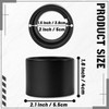 6 Pcs Black Light Socket Shade Rings, Metal Lamp Shade