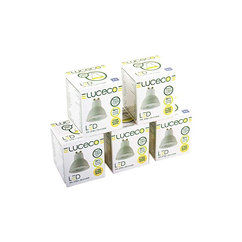 Luceco GU10 5 Watt LED Lamp 370 lm 2700 K