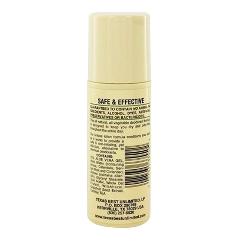 Alvera All Natural Roll-On Deodorant, Aloe Unscented, 3 oz, Pack