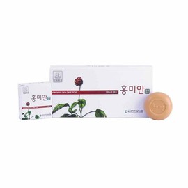 금산인삼농협 삼지원 홍미안비누 100g x 3개 미용제품류 Geumsan Ginseng Agricultural Cooperative Samjineon Red Rice Soap 100g x 3 Pieces Beauty Products