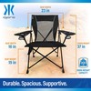Kijaro Foldable Camping Chair, Vik Black, Polyester, Mesh, Steel, Portable,