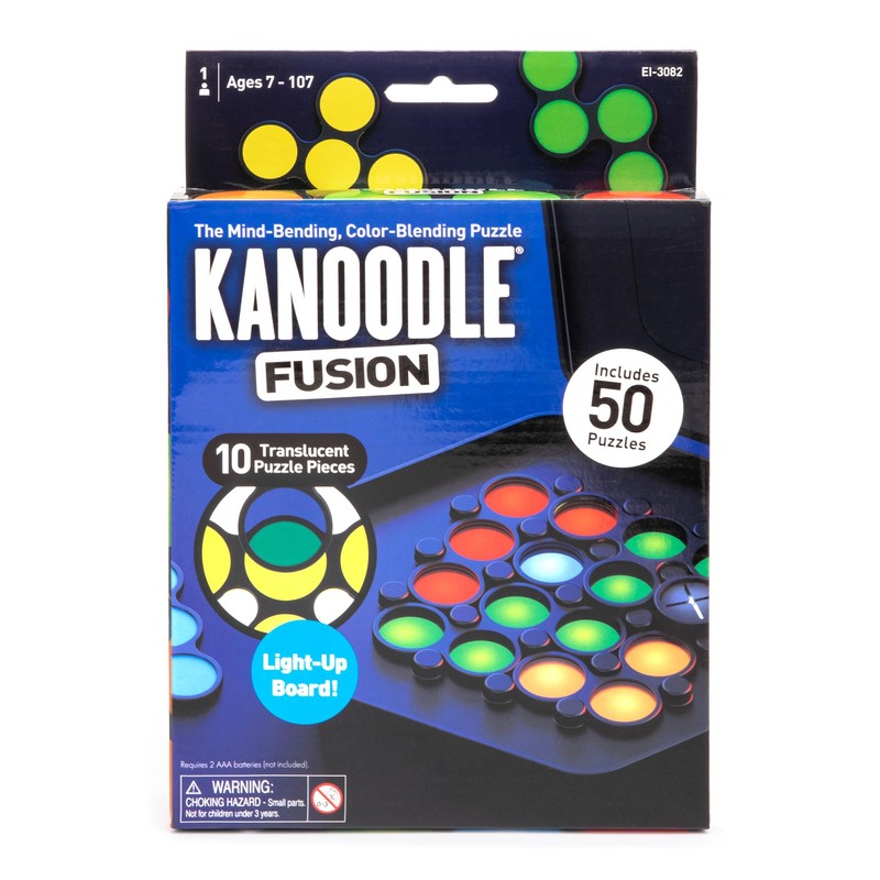 Educational Insights Kanoodle Fusion Light-Up Puzzle Game for Kids, Teens,