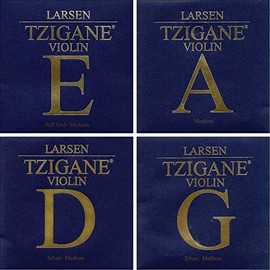 Larsen Tzigane 4/4 Violin String Set - Medium Gauge with Ball-end E