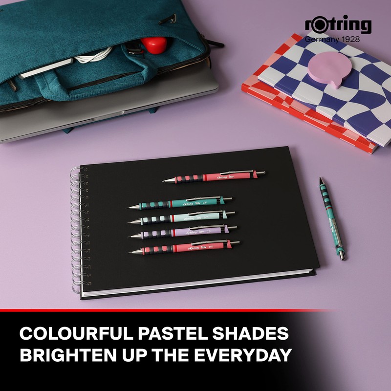rOtring Tikky Pastel Ballpoint Pens | Blue Ink | Medium